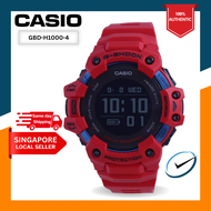 [CreationWatches] Casio G-Shock G-Squad Heart-Rate Monitor Digital 200M Smart Sport Mens Red Resin Strap Watch GBD-H1000-4 [Clearance Sale]
