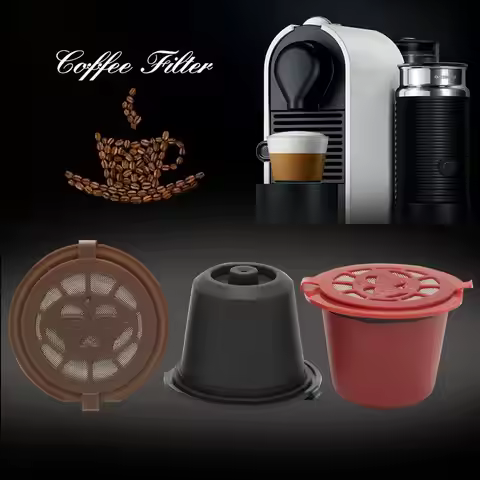 4pcs Refillable Coffee Capsule Cup for Dolce Gusto Nescafe Reusable Filter Pod
