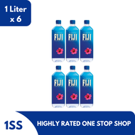 Fiji Natural Artesian Natural Drinking Water, 1 Liter set of 6