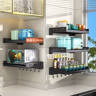 Source Perforation-Free Stainless Steel Kitchen Microwave Rack Wall-Mounted Electric Oven Rack Retra