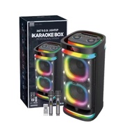 Portable Bluetooth Speaker Brudo BTS-1990 8 Inch RGB iKaraoke with Guitar Input Free 2 Wireless Mic
