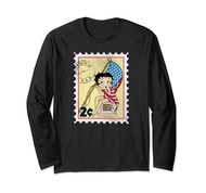 Betty Boop Vintage Stamp Long Sleeve T-Shirt