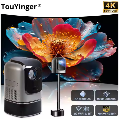 TouYinger H5 PRO Mini LED Projector 1920*1080P Resolution Projector for Home Theater Micro Movie Pro