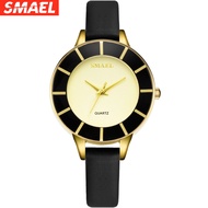 Smael fashion lovers quartz watch women's waterproof leather strap leisure Women's watch women's Wat