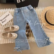Jeans Kids Girl Denim Flare Pants Demin Pants High Waist Jeans