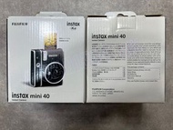 【全新水貨 門市現貨】Fujifilm Instax Mini 40 Instant Film Camera