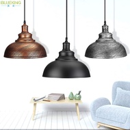 Loft Retro Craft Industrial Iron Pot Cover Coffee Style Restaurant American Cafe Net Chandelier Bron