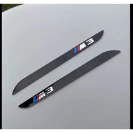 Global Car Parts 2 x Aluminum M3 M4 M5 Logo Auto Car Side Fender Decorative Emblem Badge Sticker Dec