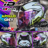 หมวกกันน็อค iD E-TRON OPEN FACE เปิดหน้า แว่น2ชั้น รุ่นใหม่