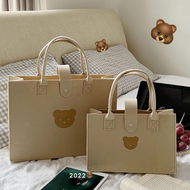 TY1498 Tas Jinjing Tote Bag Beruang Wanita Korea Style Hand Bag Cewek Kekinian