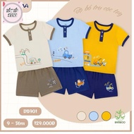 Dokma short sleeve 9 Months To 36 Months Pillar Supplement Set For Boys With Soft And Airy bambo