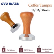 51mm/53mm/58mm Coffee Barista Espresso Flat Tamper Base Press Tampers for 51/53/58mm Portafilter