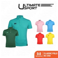 Warrix เสื้อโปโลวาริกซ์ เสื้อวอริกซ์ รุ่น Classic Polo แขนสั้น คอปก สีล้วน ไม่ต้องรีด WA3315 WA-3315