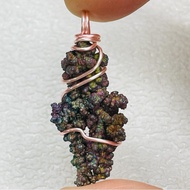 Leklai Pendant (High Grade),  Natural Leklai Ore Stone,  Amulet,  Leklai,  lridescent Goethite  (ILZ