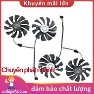 New 2 Pair Graphics Card Fan 85mm Ha9010H12F-Z 4Pin Cooler Fan Replacement for Gtx 1060 Oc 6G Gtx 96