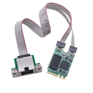 NEW 5Gbps Network Card M2 M.2 A+E Key to RJ45 Com Port Lan Card NIC RTL8126 Chip 5G Gigabit Ethernet