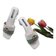 รองเท้าแตะ ไซส์ใหญ่ 41-45 BIgsize มีไซส์เล็ก ไซส์ใหญ่ แบบสวม ส้นกลม ส้นสูง 1 นิ้ว รองเท้าผู้หญ