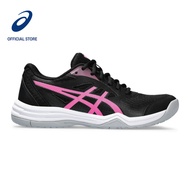 ASICS Women UPCOURT 5 Indoor Court Shoes in Black/Hot Pink