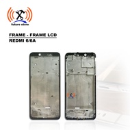 Frame - Frame - Middle Bone - Redmi 6/6A LCD Frame Black-Black
