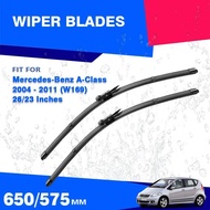 Front Wiper Blades Set For Mercedes Benz A Class W169 2004 - 2011 Windshield Rubber Windscreen Acces
