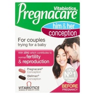 *READYSTOCK* Vitabiotics Pregnacare Him &amp; Her Conception - 60 TABLETS