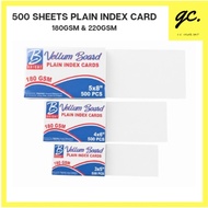 GC 500 sheets PLAIN INDEX CARD 3x5, 4x6, 5x8"180gsm 220gsm
