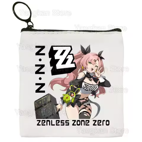 Anime Game Zenless Zone Zero ZZZ Bangboo Coin Purse Coin Purse Illustration Key Case Simple Small Cl