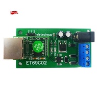 ET69C02 Ethernet Network IP RJ45 to RS485 Bus Converter for Modbus RTU Master Slave Client Server MQ