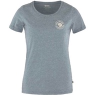 【FJALLRAVEN】 1960 Logo T-shirt 女版 S號 (藍) Indigo Blue - Melange
