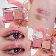 4U2 EYESHADOW ‘ Duo Palette ‘ 05 HAPPY BIRTHDAY ดูโอ้อายแชโดว์ 2 หลุม ปาดเดียวตาสวยจึ้ง แมชคู่สีมาอย่างลงตัว สีชัดติดทน