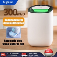 【READY STOCK】Hysure Dehumidifier Quiet Auto-shutoff  Big Water Tank SG Plug Energy-saving Intelligent Mini Dehumidifier