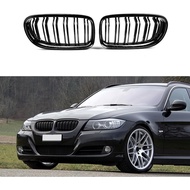 E90 Grille, ABS Gloss Black Front Replacement Kidney Grill for 3 Series E90 E91, 2008-2011
