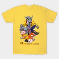 digimon agumon evolution line T-Shirt Pretty Fashion Classic Korean Style Thickened Oversize