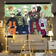 อะนิเมะ Naruto Tapestry Uzumaki Naruto Decor แขวนกำแพงฉากหลัง3D การพิมพ์ผ้าม่านบ้านตกแต่งห้องนอน Ins