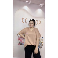 Clothing Adult Middle-Aged V-Neck Women's Large Size Comfortable Cotton Fabric Model 1588