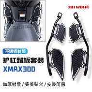 Suitable for 2023 new Yamaha XMAX300 modified guard bar foot pedal integrated xmax300 stainless steel bumper