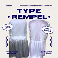 PUTIH Napolly CHAIR COVER 101 ECONOMIC REMPEL WHITE