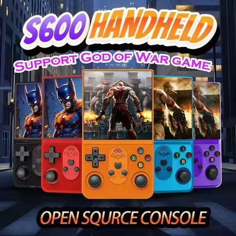 S600 Retro Portable Game Console - 4.0-Inch IPS Screen 64GB/128GB Built-In Games Portable Gaming Sys
