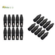 10pcs DIY 3Pin XLR Adapter Socket XLR Aviation Connector Welding Head Microphone Cable Connector