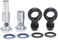 6AN x 1/4NPSM 4L80E GM Transmission Oil Cooler 90 Degree Banjo Fittings