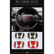 Emblem Logo Honda Steering Civic City Jazz Accord 2 COLOUR SIZE Chrome RS Type R badge lower cover F