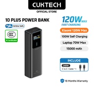 【3C Certification】CUKTECH 120W Fast Charging 15000mAh Powerbank Xiaomi 120W Max Samsung 45W iP16/15/