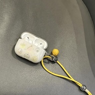 Korean Cute Simple Colorful Fruit Case with Yellow Rope for Airpods 3 2 1 Airpods Pro 4 3 2 1 Airpod