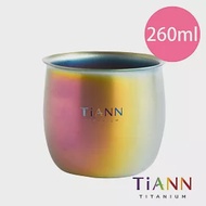 【鈦安純鈦餐具 TiANN】純鈦雙層圓滿杯 260ml