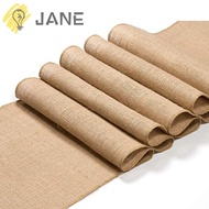 JANE Vintage Table Runner For Christmas Country Natural Jute Home Table Runners