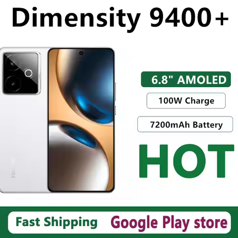 Original Realme GT 7 Mobile Phone 6.8" AMOLED 144HZ 50.0MP Camera 100W Charge 7200mAh Battery IP69 W