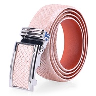 Huy Hoang python leather men's belt 3.5P pink HP4363