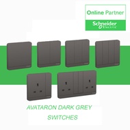 Schneider Electric AvatarOn switches and Socket Dark Grey Avatar On