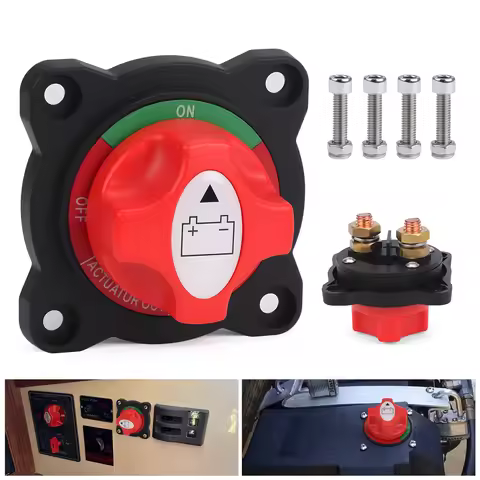 CNSPEED 300A 12-48V 2 Position M10 Car Marine Battery Mass Switch Battery Cut On Off Switch Battery 