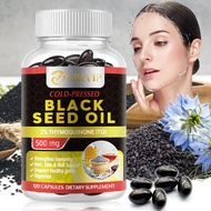 GREVIP Black Cumin Seed Oil  Premium Cold Pressed Black Cumin Seed Oil - 30/60/120count